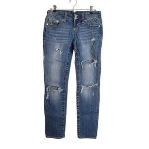Vigoss The Chelsea Boyfriend Shredded Distressed Skinny Jeans - Size 3/4